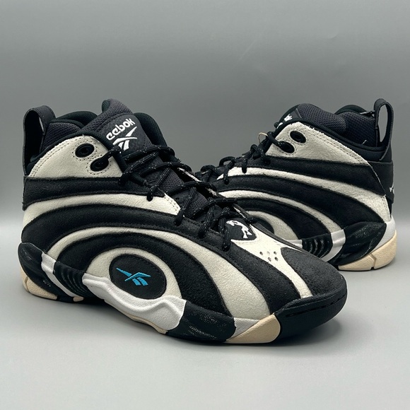 Reebok Shaqnosis Black White Retro Basketball - Youth Size 6 Women’s Size 7.5